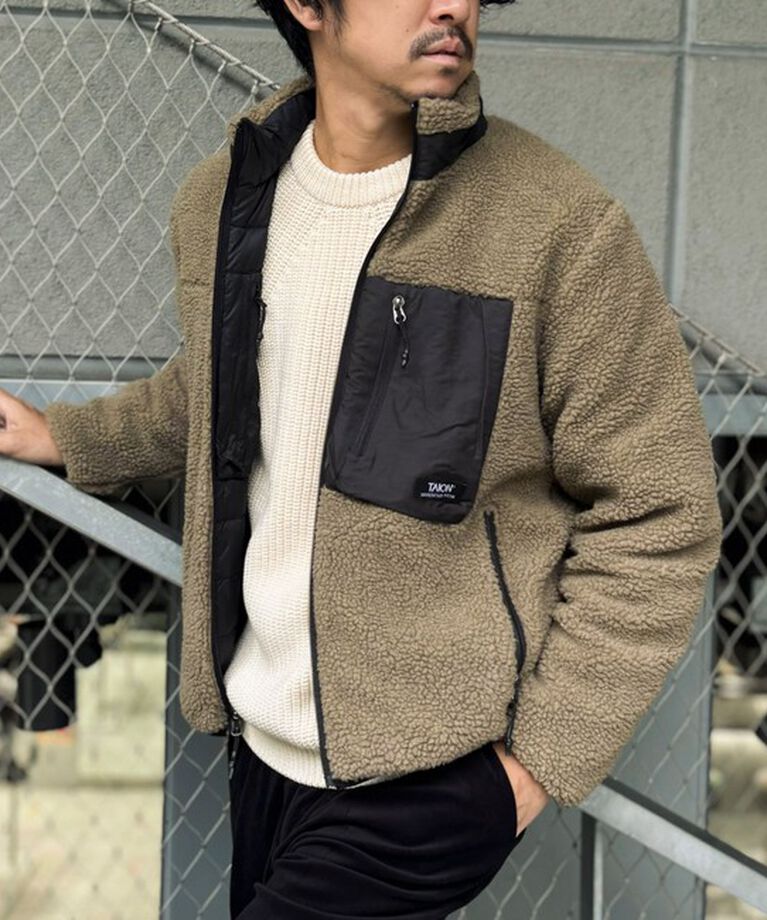 NOLLEY'S goodman「【TAION/タイオン】《配色別注》リバーシブル ボア×ダウンブルゾン 24AW」|ブルゾン・スタジャン|