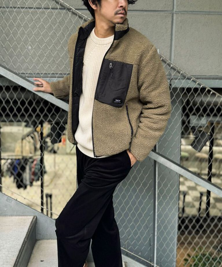 NOLLEY'S goodman「【TAION/タイオン】《配色別注》リバーシブル ボア×ダウンブルゾン 24AW」|ブルゾン・スタジャン|
