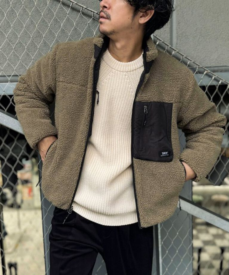 NOLLEY'S goodman「【TAION/タイオン】《配色別注》リバーシブル ボア×ダウンブルゾン 24AW」|ブルゾン・スタジャン|