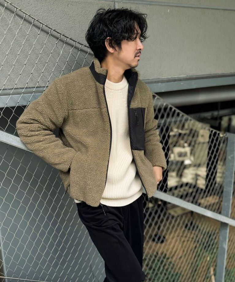 NOLLEY'S goodman「【TAION/タイオン】《配色別注》リバーシブル ボア×ダウンブルゾン 24AW」|ブルゾン・スタジャン|