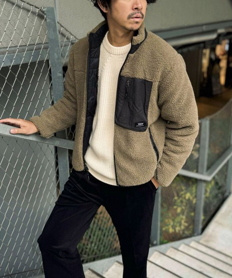 NOLLEY'S goodman「【TAION/タイオン】《配色別注》リバーシブル ボア×ダウンブルゾン 24AW」|ブルゾン・スタジャン|
