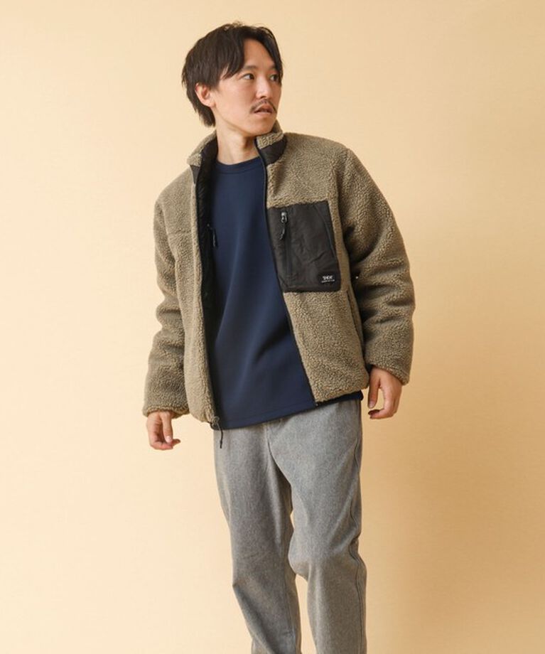 NOLLEY'S goodman「【TAION/タイオン】《配色別注》リバーシブル ボア×ダウンブルゾン 24AW」|ブルゾン・スタジャン|