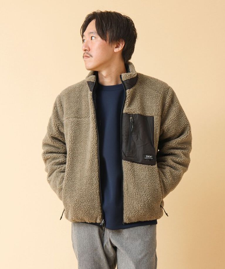 NOLLEY'S goodman「【TAION/タイオン】《配色別注》リバーシブル ボア×ダウンブルゾン 24AW」|ブルゾン・スタジャン|