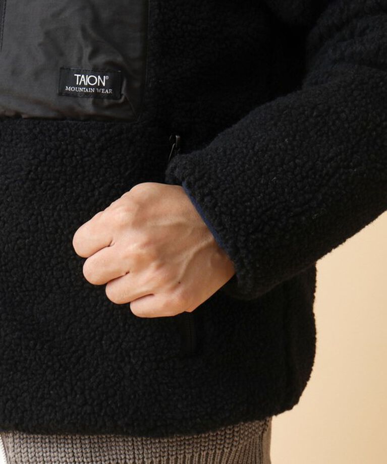 NOLLEY'S goodman「【TAION/タイオン】《配色別注》リバーシブル ボア×ダウンブルゾン 24AW」|ブルゾン・スタジャン|