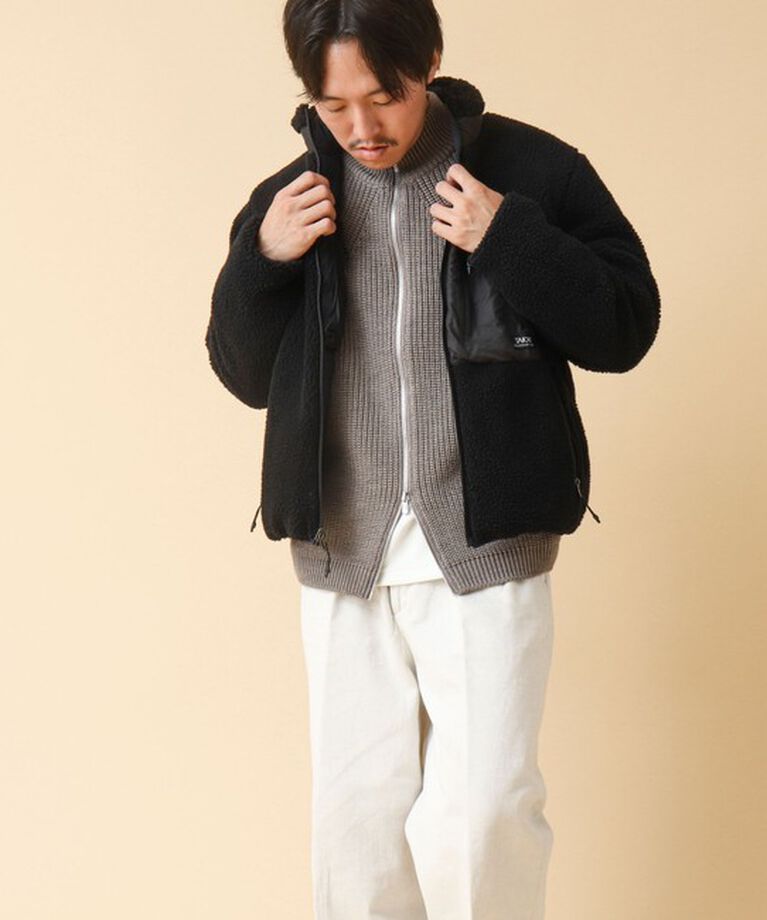 NOLLEY'S goodman「【TAION/タイオン】《配色別注》リバーシブル ボア×ダウンブルゾン 24AW」|ブルゾン・スタジャン|