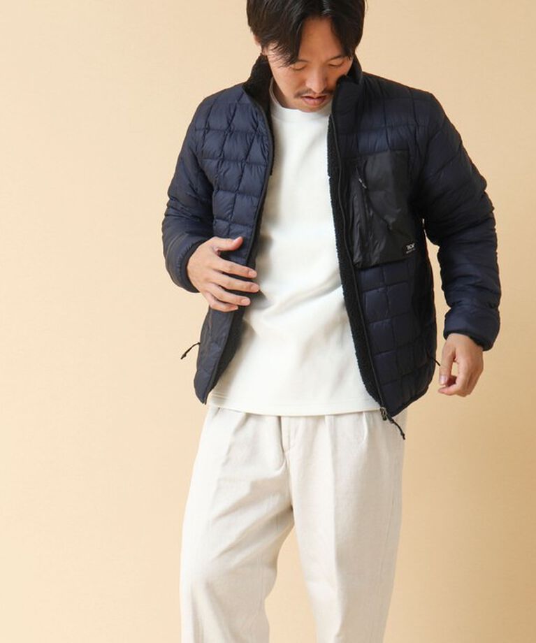 NOLLEY'S goodman「【TAION/タイオン】《配色別注》リバーシブル ボア×ダウンブルゾン 24AW」|ブルゾン・スタジャン|
