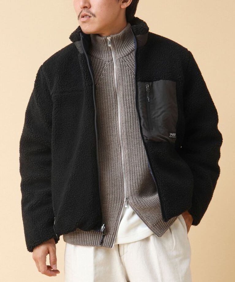 NOLLEY'S goodman「【TAION/タイオン】《配色別注》リバーシブル ボア×ダウンブルゾン 24AW」|ブルゾン・スタジャン|
