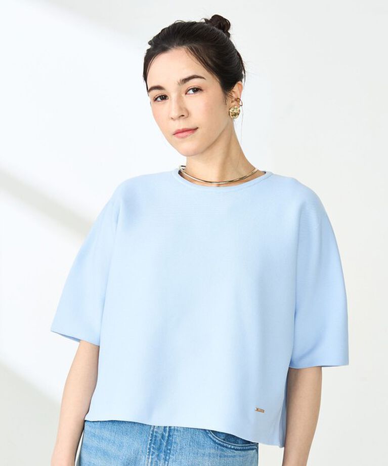 NOLLEY'S「《手洗い可能》ホールガーメントニットTシャツ」|ニット・セーター|