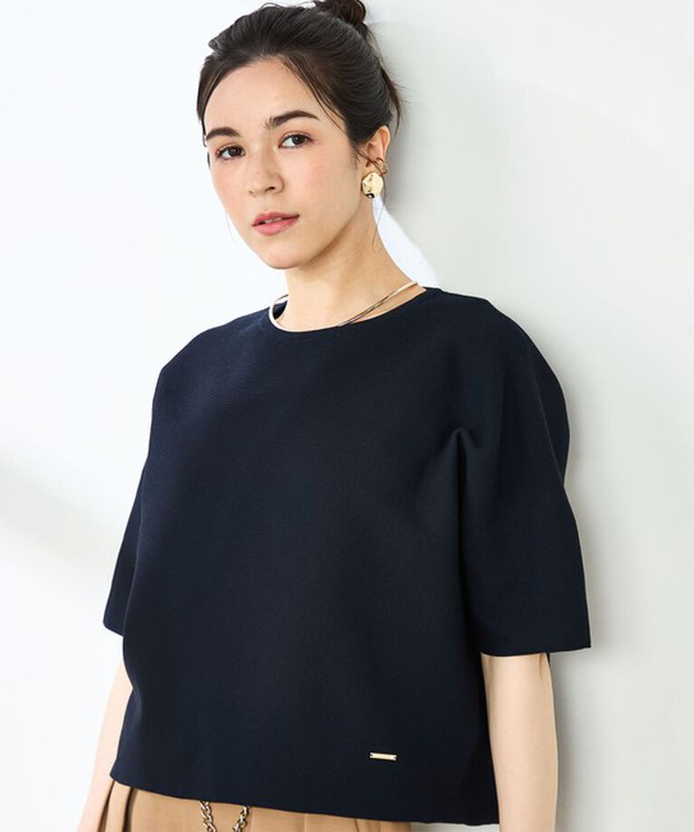 NOLLEY'S「《手洗い可能》ホールガーメントニットTシャツ」|ニット・セーター|