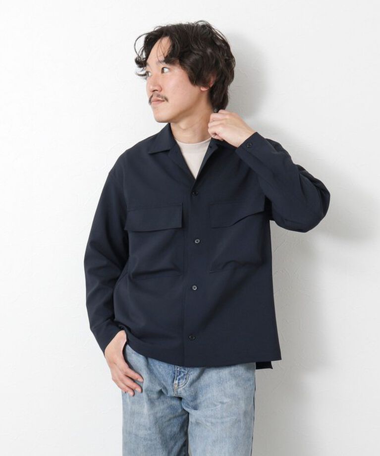 NOLLEY'S goodman「《セットアップ対応》イージーケア ストレッチポプリン シャツブルゾン 25SS」|シャツ・ブラウス|