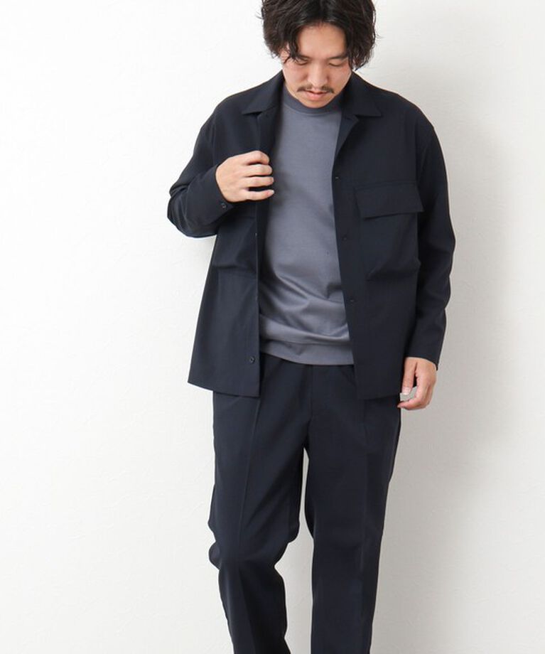 NOLLEY'S goodman「《セットアップ対応》イージーケア ストレッチポプリン シャツブルゾン 25SS」|シャツ・ブラウス|