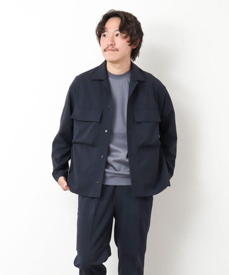 NOLLEY'S goodman「《セットアップ対応》イージーケア ストレッチポプリン シャツブルゾン 25SS」|シャツ・ブラウス|