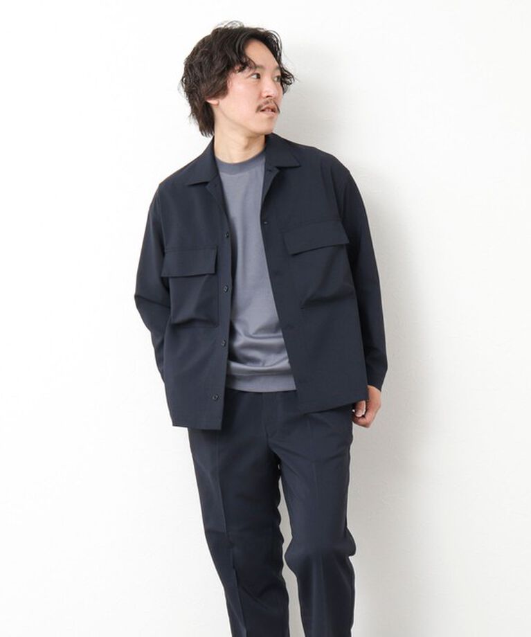 NOLLEY'S goodman「《セットアップ対応》イージーケア ストレッチポプリン シャツブルゾン 25SS」|シャツ・ブラウス|