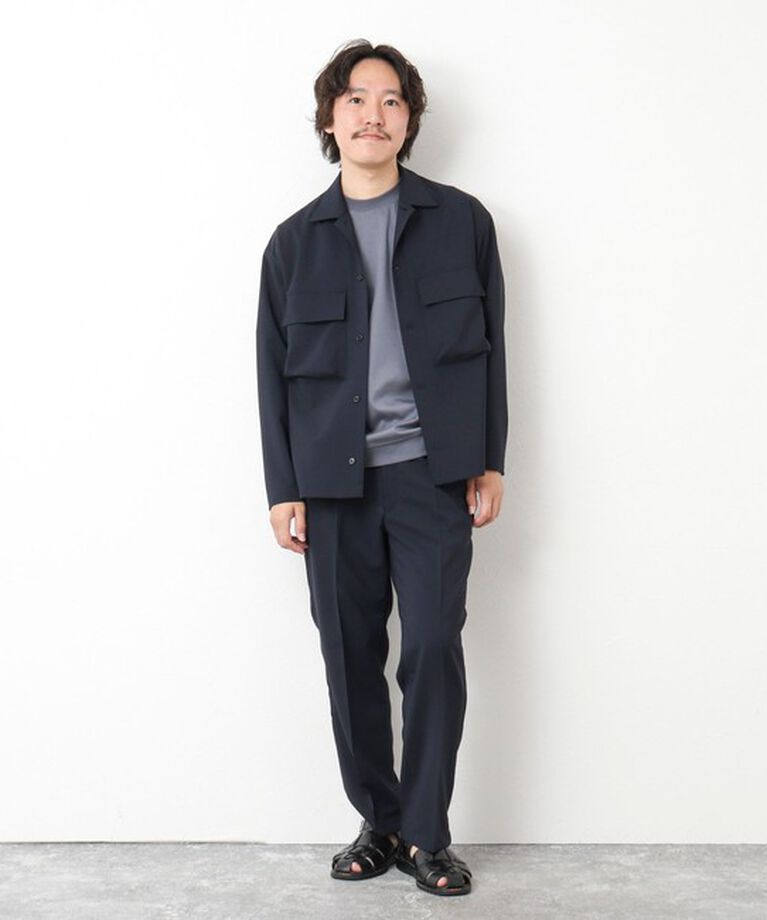 NOLLEY'S goodman「《セットアップ対応》イージーケア ストレッチポプリン シャツブルゾン 25SS」|シャツ・ブラウス|