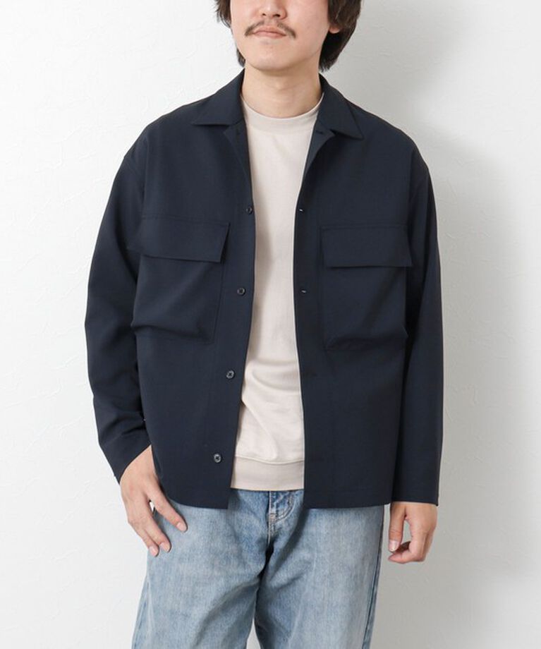 NOLLEY'S goodman「《セットアップ対応》イージーケア ストレッチポプリン シャツブルゾン 25SS」|シャツ・ブラウス|