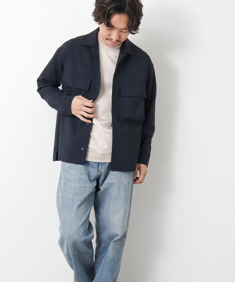 NOLLEY'S goodman「《セットアップ対応》イージーケア ストレッチポプリン シャツブルゾン 25SS」|シャツ・ブラウス|
