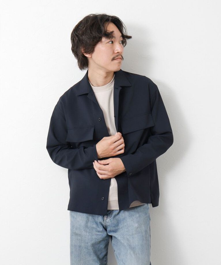 NOLLEY'S goodman「《セットアップ対応》イージーケア ストレッチポプリン シャツブルゾン 25SS」|シャツ・ブラウス|