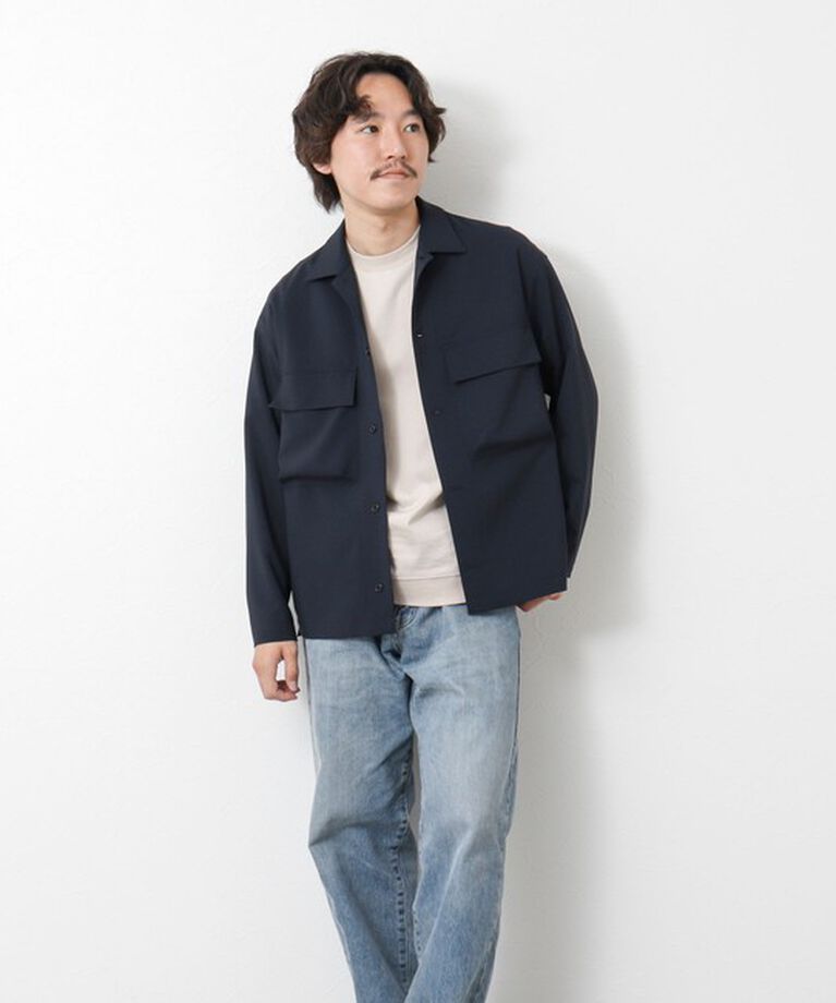 NOLLEY'S goodman「《セットアップ対応》イージーケア ストレッチポプリン シャツブルゾン 25SS」|シャツ・ブラウス|