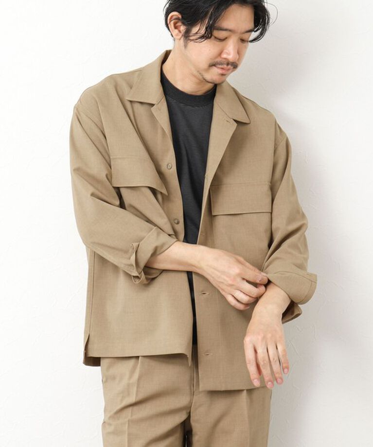 NOLLEY'S goodman「《セットアップ対応》イージーケア ストレッチポプリン シャツブルゾン 25SS」|シャツ・ブラウス|
