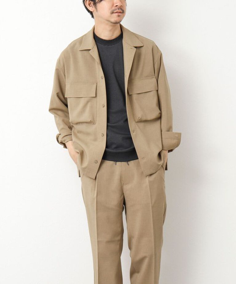 NOLLEY'S goodman「《セットアップ対応》イージーケア ストレッチポプリン シャツブルゾン 25SS」|シャツ・ブラウス|