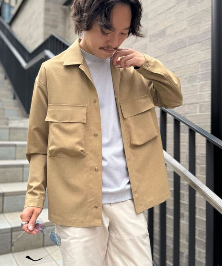 NOLLEY'S goodman「《セットアップ対応》イージーケア ストレッチポプリン シャツブルゾン 25SS」|シャツ・ブラウス|