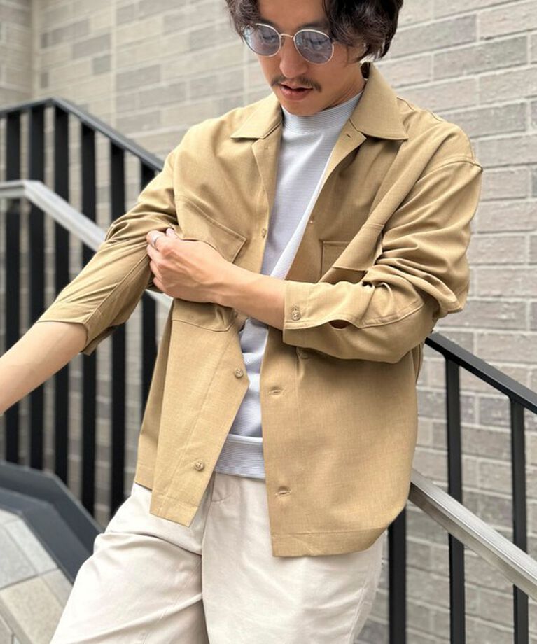 NOLLEY'S goodman「《セットアップ対応》イージーケア ストレッチポプリン シャツブルゾン 25SS」|シャツ・ブラウス|