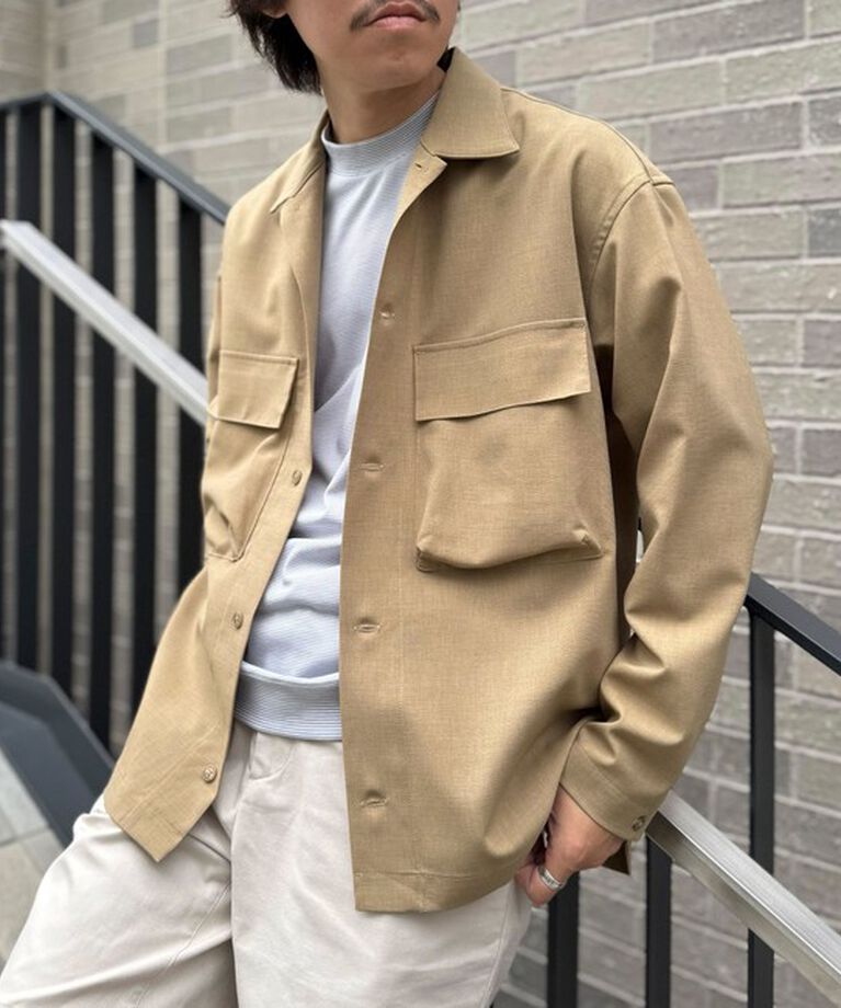 NOLLEY'S goodman「《セットアップ対応》イージーケア ストレッチポプリン シャツブルゾン 25SS」|シャツ・ブラウス|