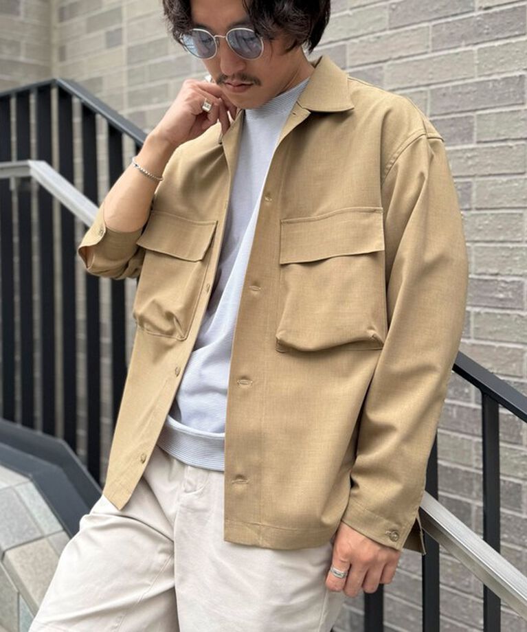 NOLLEY'S goodman「《セットアップ対応》イージーケア ストレッチポプリン シャツブルゾン 25SS」|シャツ・ブラウス|