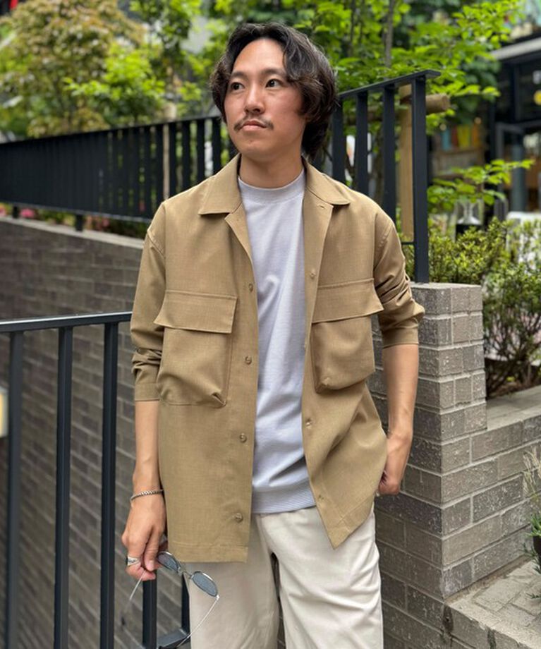 NOLLEY'S goodman「《セットアップ対応》イージーケア ストレッチポプリン シャツブルゾン 25SS」|シャツ・ブラウス|