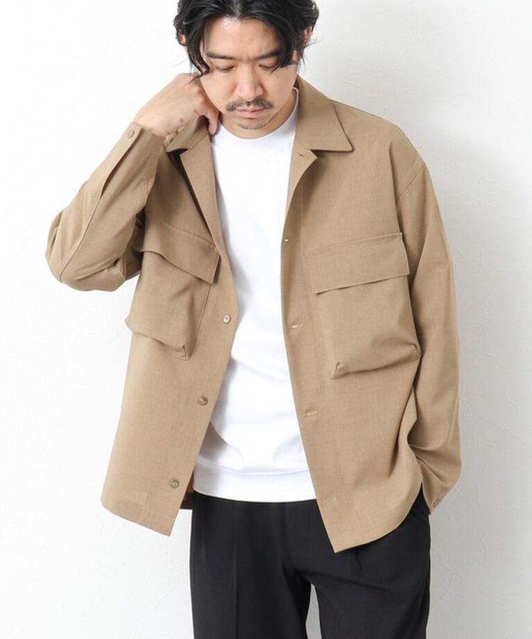 NOLLEY'S goodman「《セットアップ対応》イージーケア ストレッチポプリン シャツブルゾン 25SS」|シャツ・ブラウス|