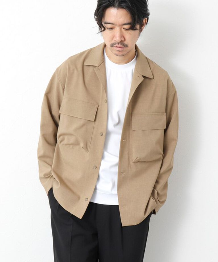 NOLLEY'S goodman「《セットアップ対応》イージーケア ストレッチポプリン シャツブルゾン 25SS」|シャツ・ブラウス|