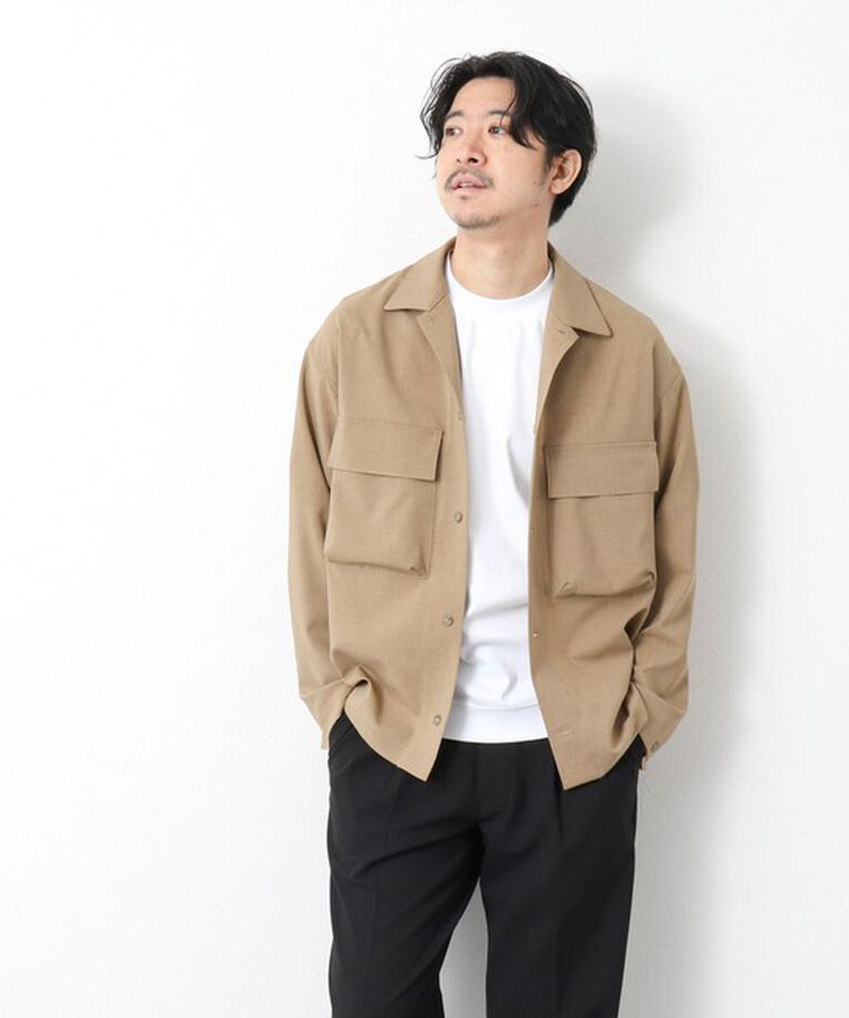NOLLEY'S goodman「《セットアップ対応》イージーケア ストレッチポプリン シャツブルゾン 25SS」|シャツ・ブラウス|