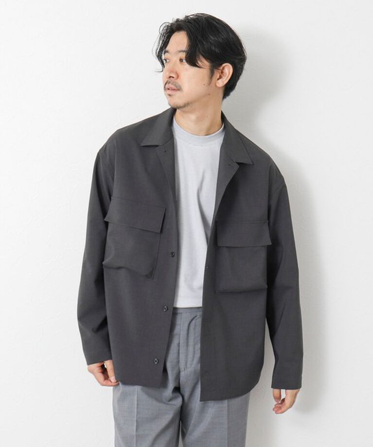 NOLLEY'S goodman「《セットアップ対応》イージーケア ストレッチポプリン シャツブルゾン 25SS」|シャツ・ブラウス|