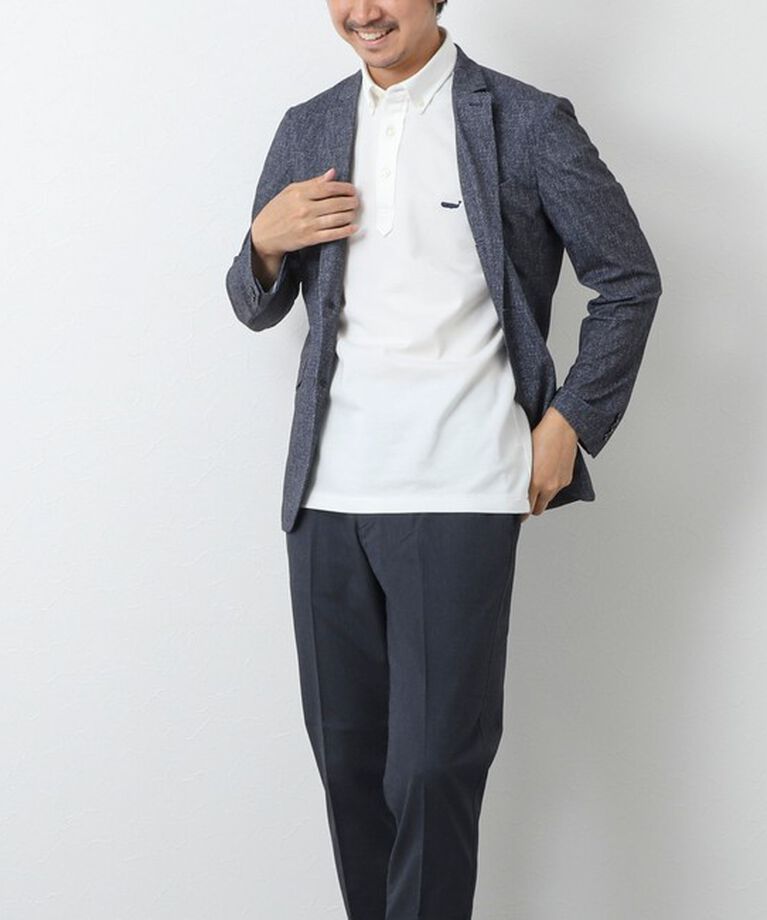 NOLLEY'S goodman「《ビジカジ対応》【ALBINI】吸水速乾クジラBD Polo 25SS」|ポロシャツ|