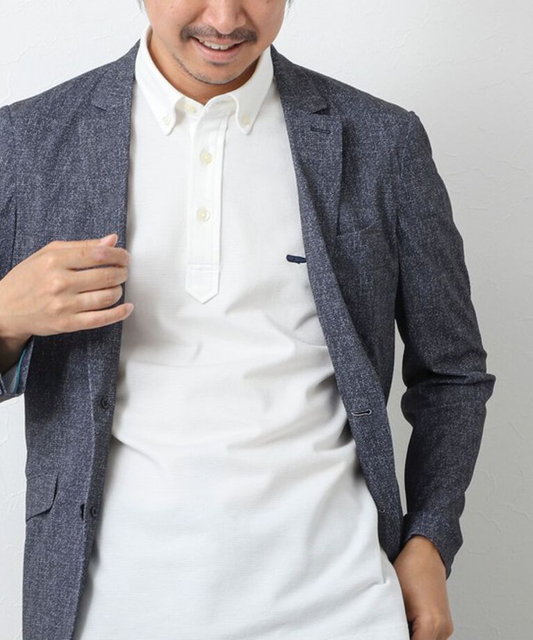 NOLLEY'S goodman「《ビジカジ対応》【ALBINI】吸水速乾クジラBD Polo 25SS」|ポロシャツ|