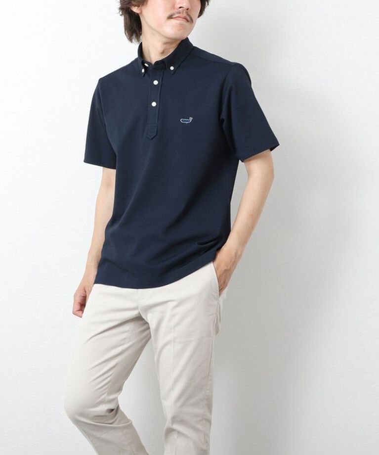 NOLLEY'S goodman「《ビジカジ対応》【ALBINI】吸水速乾クジラBD Polo 25SS」|ポロシャツ|