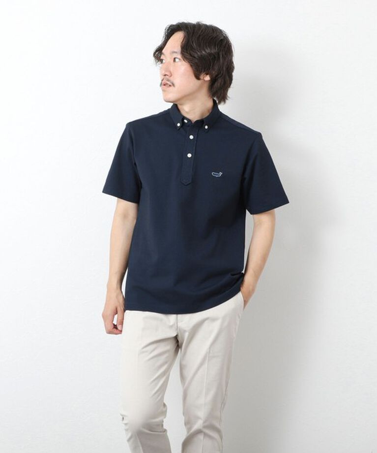 NOLLEY'S goodman「《ビジカジ対応》【ALBINI】吸水速乾クジラBD Polo 25SS」|ポロシャツ|
