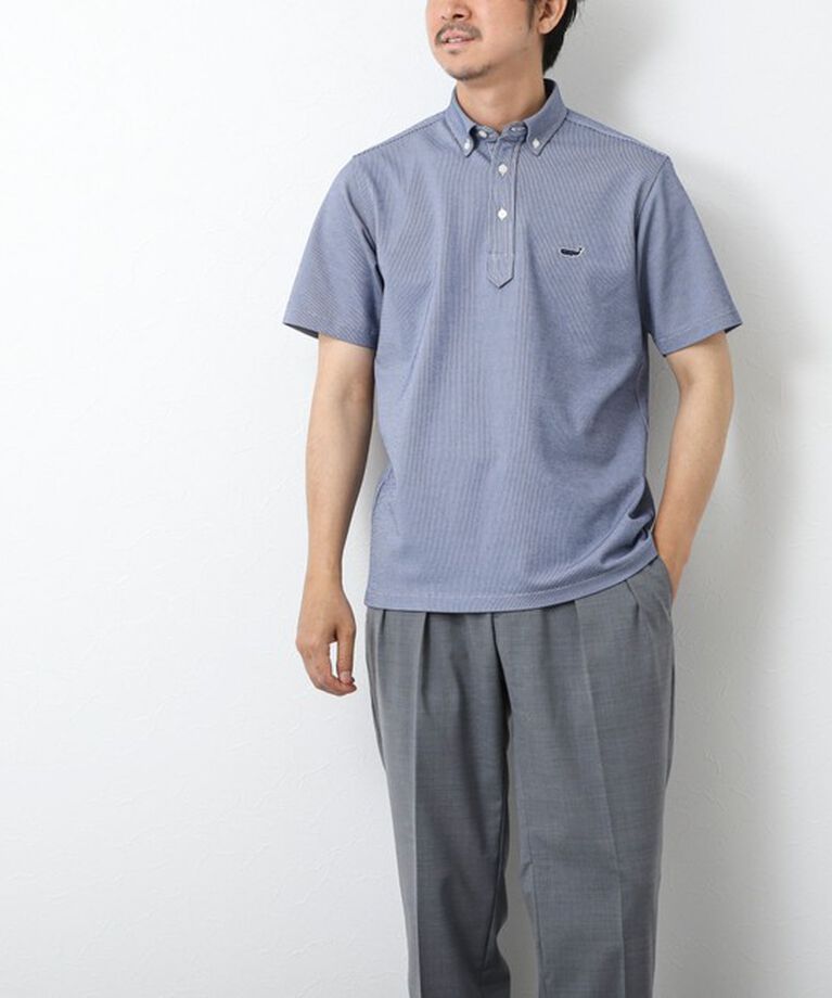 NOLLEY'S goodman「《ビジカジ対応》【ALBINI】吸水速乾クジラBD Polo 25SS」|ポロシャツ|
