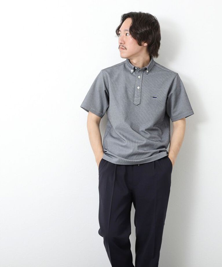 NOLLEY'S goodman「《ビジカジ対応》【ALBINI】吸水速乾クジラBD Polo 25SS」|ポロシャツ|