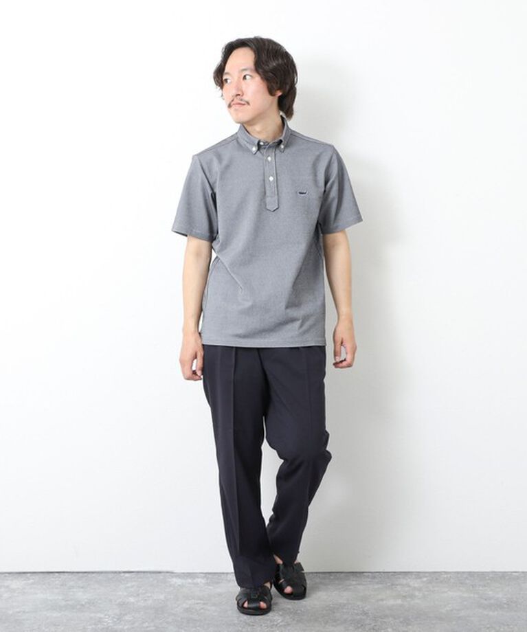 NOLLEY'S goodman「《ビジカジ対応》【ALBINI】吸水速乾クジラBD Polo 25SS」|ポロシャツ|