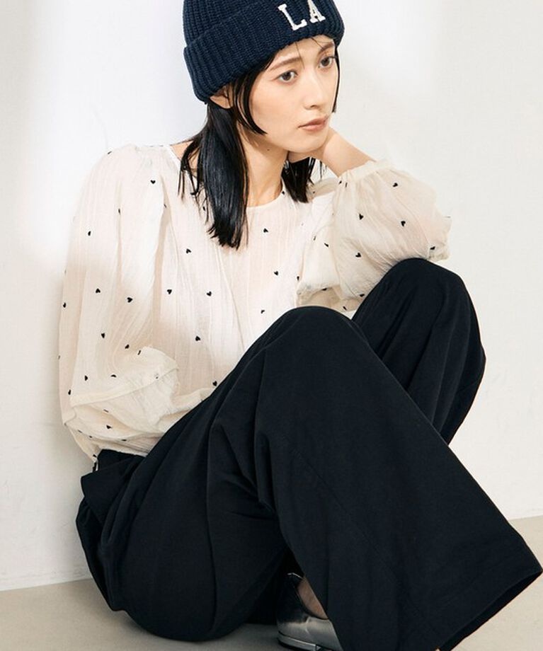 fredy emue「【WEB限定デザインあり】刺繍袖ボリュームブラウス」|シャツ・ブラウス|