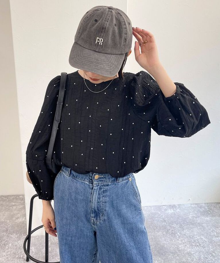 fredy emue「【WEB限定デザインあり】刺繍袖ボリュームブラウス」|シャツ・ブラウス|