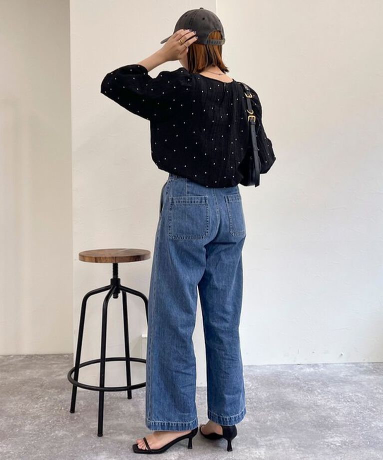 fredy emue「【WEB限定デザインあり】刺繍袖ボリュームブラウス」|シャツ・ブラウス|
