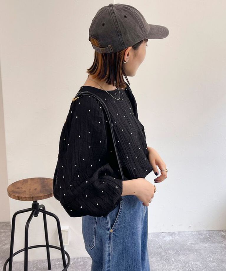 fredy emue「【WEB限定デザインあり】刺繍袖ボリュームブラウス」|シャツ・ブラウス|