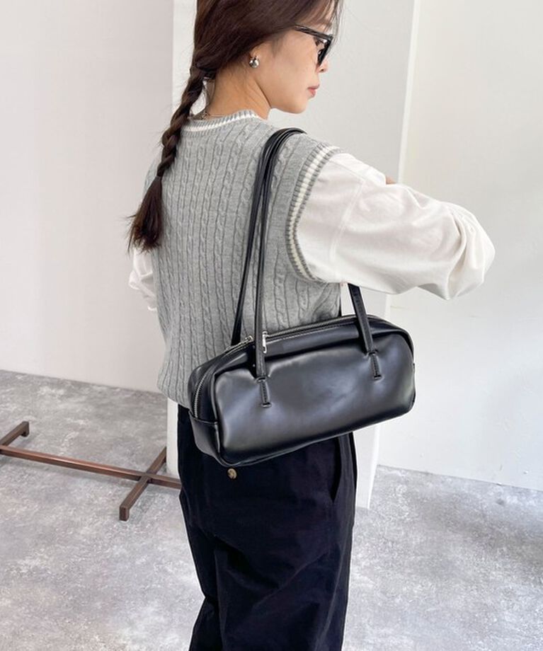fredy emue「FR刺繍柄編みニットベスト」|ベスト・ジレ|