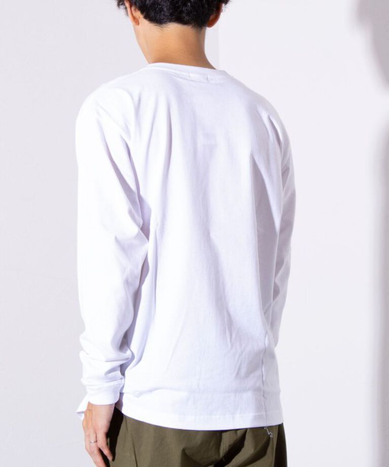 GLOSTER「【GLOSTER/グロスター】ヨガ犬 クルーネック ロングスリーブ 長袖プリントTシャツ」|Tシャツ・カットソー|