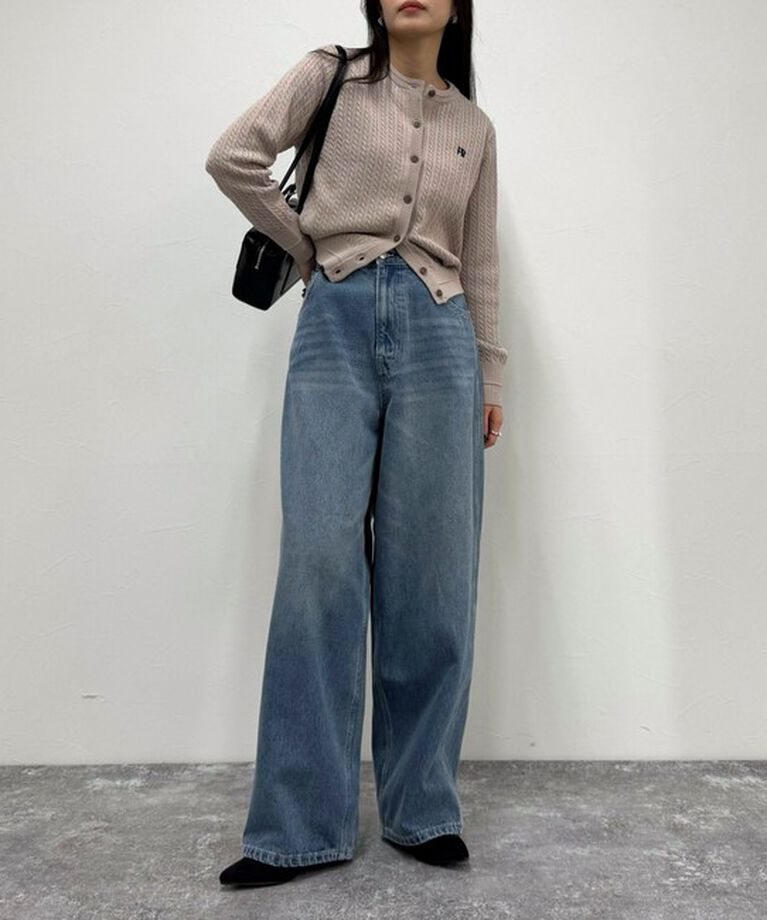 fredy emue「ハイウエストルーズデニムパンツ」|デニム|