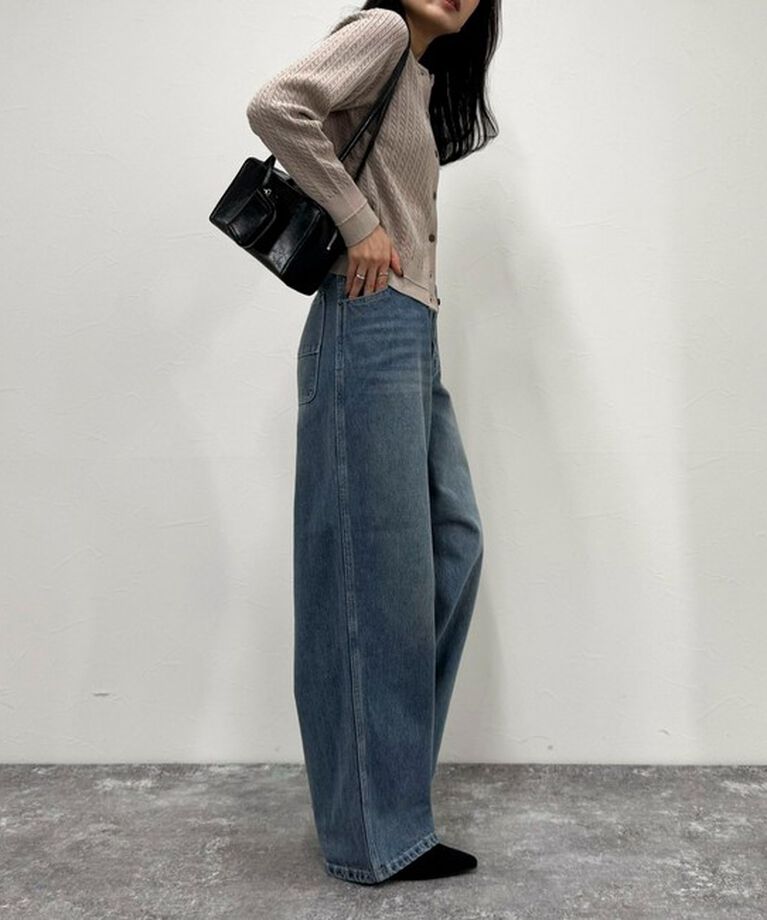 fredy emue「ハイウエストルーズデニムパンツ」|デニム|