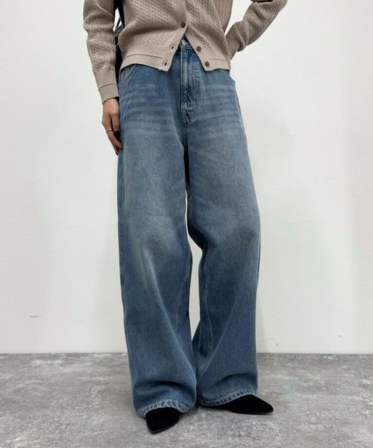 fredy emue「ハイウエストルーズデニムパンツ」|デニム|
