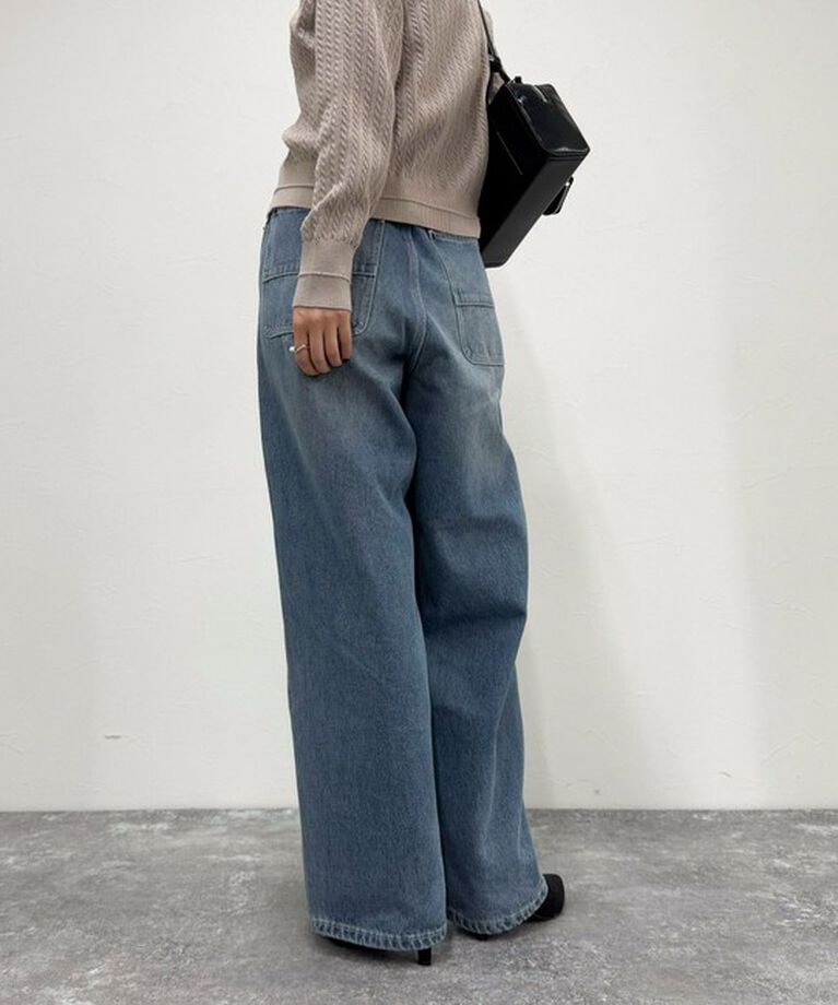 fredy emue「ハイウエストルーズデニムパンツ」|デニム|